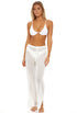 PULL ON PANT WITH SIDE SLIT - GOFRET